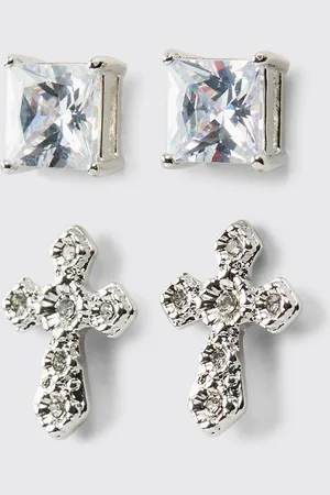 Boohoo Oorbellen Met Steentjes (2 Stuks)