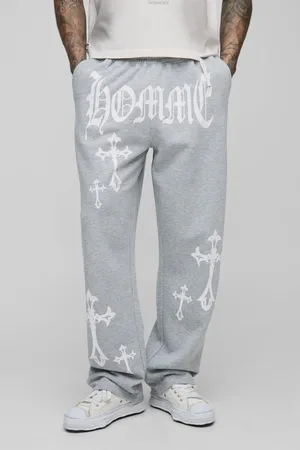 Boohoo Tall Oversized Homme Joggingbroek Met Kruis