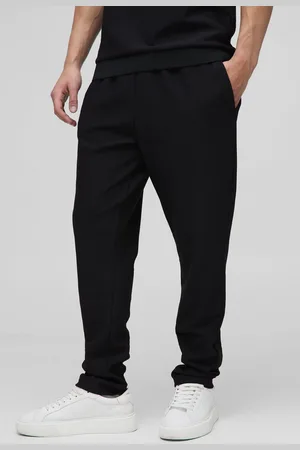 Boohoo Gestreepte Toelopende Slim Fit Joggingbroek Met Textuur