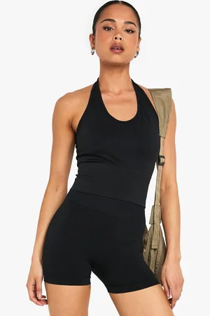Boohoo Naadloze Vormende Top Met Halter Neck
