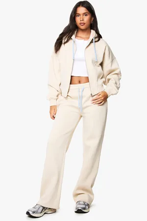 Boohoo Wide Leg Joggingbroek Met Naaddetail