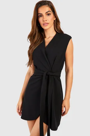 Boohoo Blazer Jurk Met Ceintuur