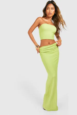 Boohoo Gebreide Ladder Maxi Rok