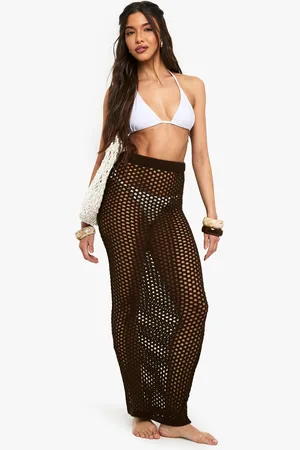Boohoo Gehaakte Gebreide Strand Maxi Rok