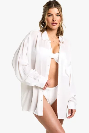 Boohoo Oversized Strandwear Essentials Blouse