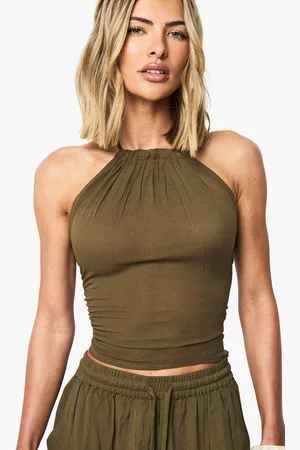 Boohoo Strand Top Met Halter Neck