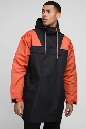 Boohoo Color Block Windbreaker Met Hoge Kraag