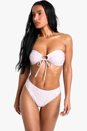 Boohoo Schelpen Bikini Broekje Met Hoge Taille
