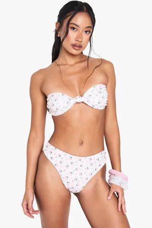 Boohoo Badmode Essentials Bloemenpatroon High Waist Bikini Broekje