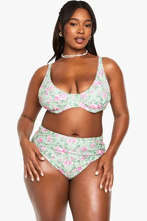 Boohoo Plus Bloemenprint Bikini Set