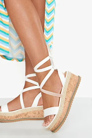 Boohoo Espadrilles Met Plateauzolen En Bandjes