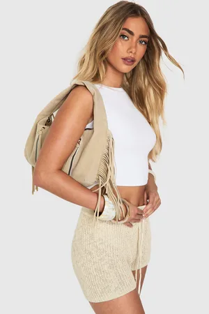 Boohoo Nep Suède Baggy Handtas