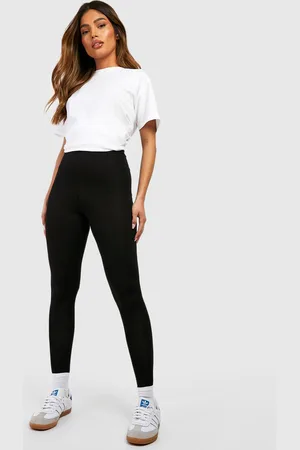 Boohoo Jersey Booty Boosting Leggings Met Ruches