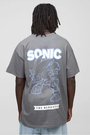 Boohoo Gelicenseerd Regular Fit Sonic The Hedgehog T-Shirt