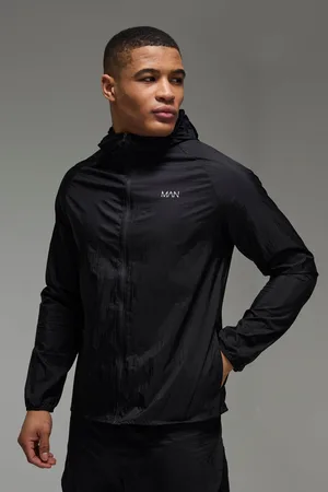 Boohoo Man Active Dunne Shower Resistant Windbreaker