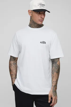 Boohoo Tall Geborduurd Regular Fit Auto T-Shirt