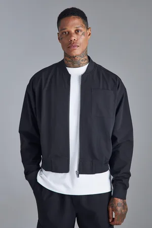 Boohoo Net Stretch Tech Boxy Bomberjack