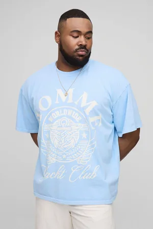 Boohoo Plus Oversized Overdye Homme Varsity T-Shirt