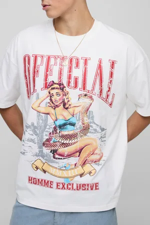 Boohoo Oversized Official T-Shirt Met Print
