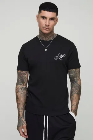 Boohoo Tall Geborduurd Muscle Fit M T-Shirt