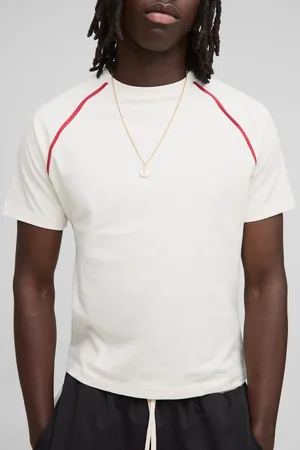 Boohoo Boxy T-Shirt Met Contrasterende Biezen