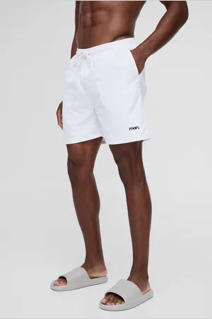 Boohoo Middellange Zwembroek Met Logo