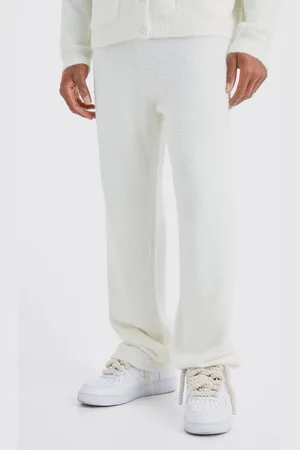 Boohoo Pluizige Gebreide Baggy Joggingbroek