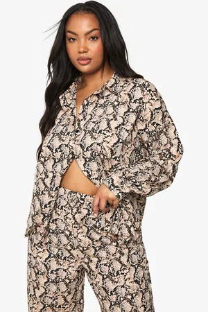 Boohoo Plus Basic Overhemd Met Lange Mouwen