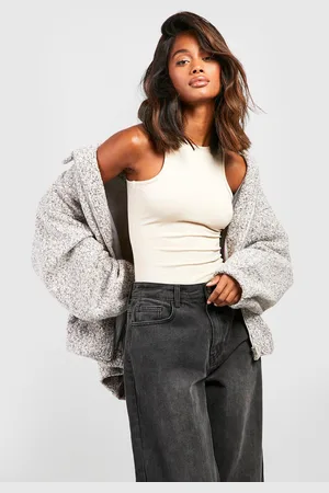 Boohoo Super Zachte Premium One Piece Met Racer Hals