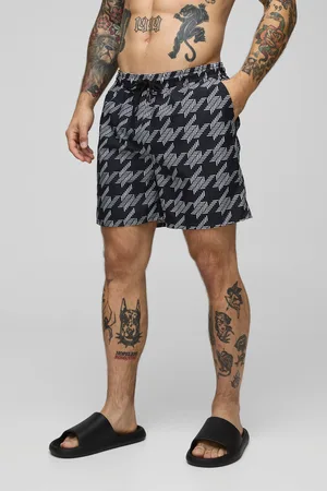 Boohoo Middellange Houndstooth Zwembroek