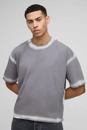 Boohoo Oversized Boxy T-Shirt Met Naaddetail
