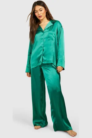 Boohoo Oversized Satijnen Pyjama