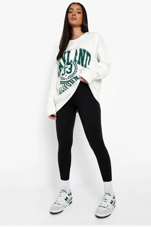 Boohoo Zwangerschap Geribbelde Naadloze Over The Bump Leggings