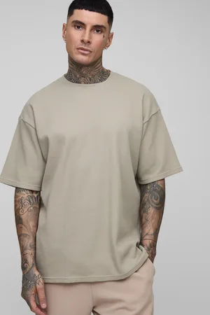 Boohoo Tall Oversized Wafel Gebreid T-Shirt