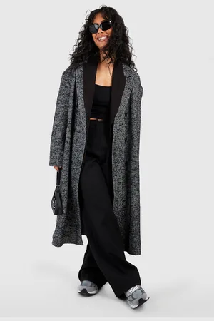 Boohoo Oversized Jas Met Krijtstrepen