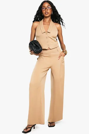 Boohoo Getailleerde Wide Leg Broek