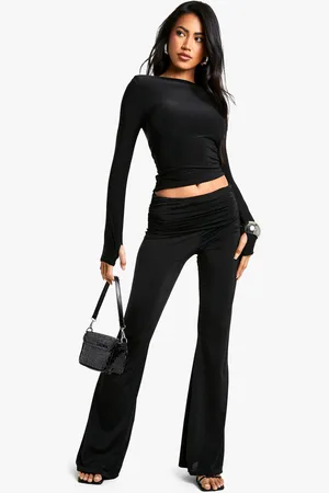Boohoo Strakke Flared Broek