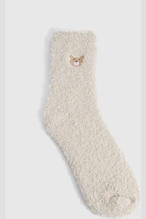 Boohoo Pluizige Teddy Beer Sokken