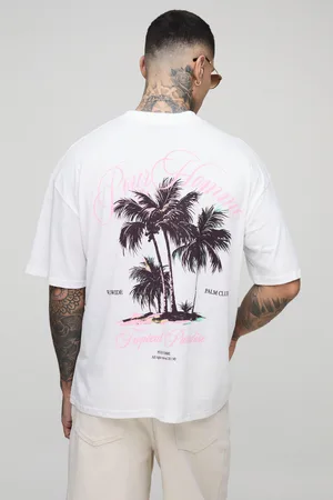 Boohoo Tall Oversized Tropical Paradise T-Shirt
