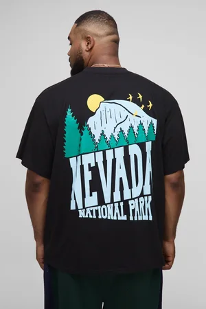 Boohoo Plus Oversized National Park T-Shirt Met Print