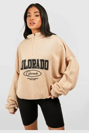 Boohoo Petite Colorado Trui Met Korte Rits