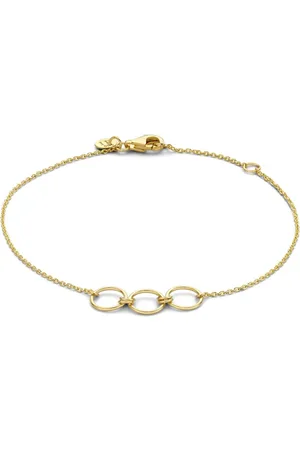 Isabel Bernard 14 Karaat Gouden Belleville Anna Armband IB320025 (Lengte: 16.00-18.00 cm)