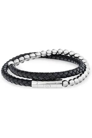 Calvin Klein Heren Armband - Zilver & Zwart