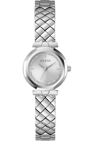 Guess Dames horloge - zilverkleurig met band