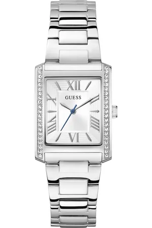 Guess Dames horloge - zilverkleurig met band