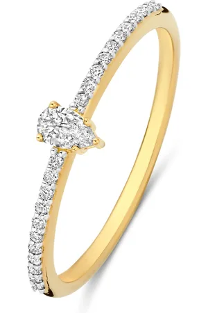 Isabel Bernard De la Paix Eloise 14 karaat gouden ring met diamant 0.10 karaat IBD330043