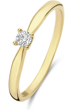 Isabel Bernard De la Paix Christine 14 karaat gouden ring | diamant 0.10 ct | IBD330003