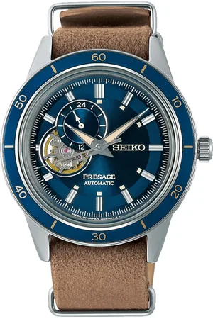 Seiko Presage - heren horloge - zilverkleurig met band