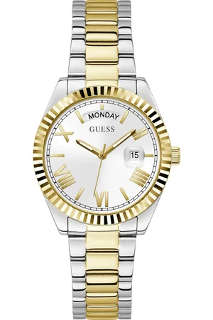 Guess Dames horloge - goudkleurig met band