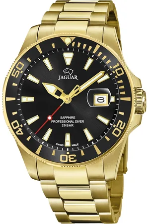 Jaguar Executive - heren horloge - zilverkleurig met band
